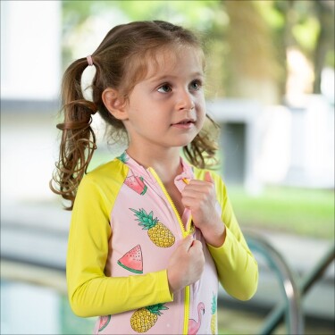 Owli SunSafe UV Korumalı Swimsuit Mayo Flamingo - 4