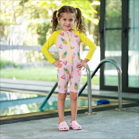 Owli SunSafe UV Korumalı Swimsuit Mayo Flamingo - 1