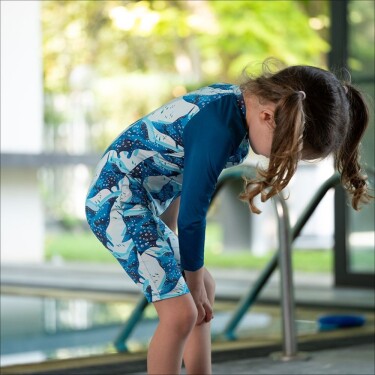 Owli SunSafe UV Korumalı Swimsuit Mayo Manta Ray - 5