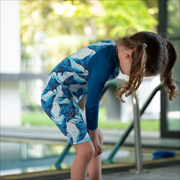 Owli SunSafe UV Korumalı Swimsuit Mayo Manta Ray - 5