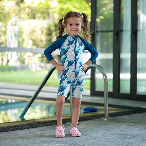 Owli SunSafe UV Korumalı Swimsuit Mayo Manta Ray - 1