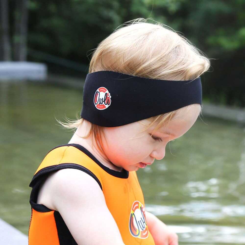 Owli Swimwarm Kulak Koruyucu Bebek Siyah