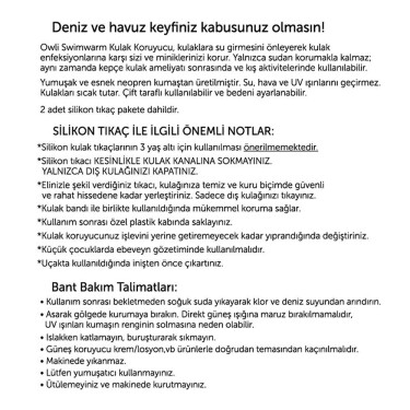Owli Swimwarm Kulak Koruyucu Yetişkin Siyah - 5