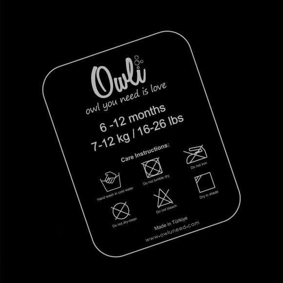 Owli Swimwarm Üşütmeyen Bebek Mayosu Kırmızı - Siyah - 7
