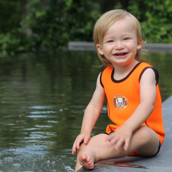 Owli Swimwarm Üşütmeyen Bebek Mayosu Turuncu - 2