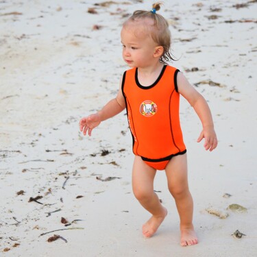 Owli Swimwarm Üşütmeyen Bebek Mayosu Turuncu - 3