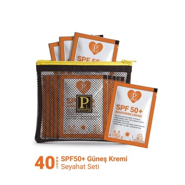 PetitLab Travel Set 40'lı Şase SPF50+ Güneş Kremi *Organizatör Çanta Hediyeli - PetitLab