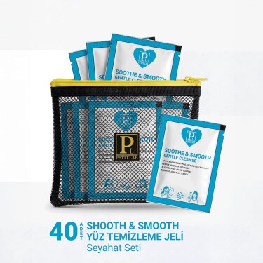 PetitLab Travel Set 40'lı Şase Yüz Temizleme Jeli *Organizatör Çanta Hediyeli - PetitLab